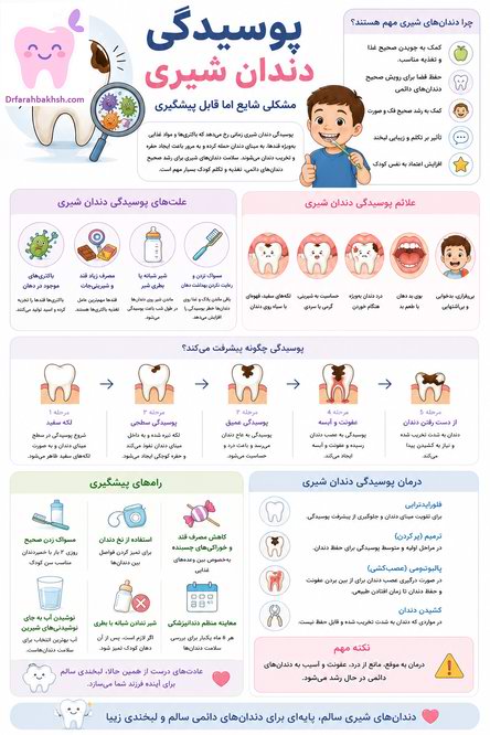پوسیدگی دندان شیری